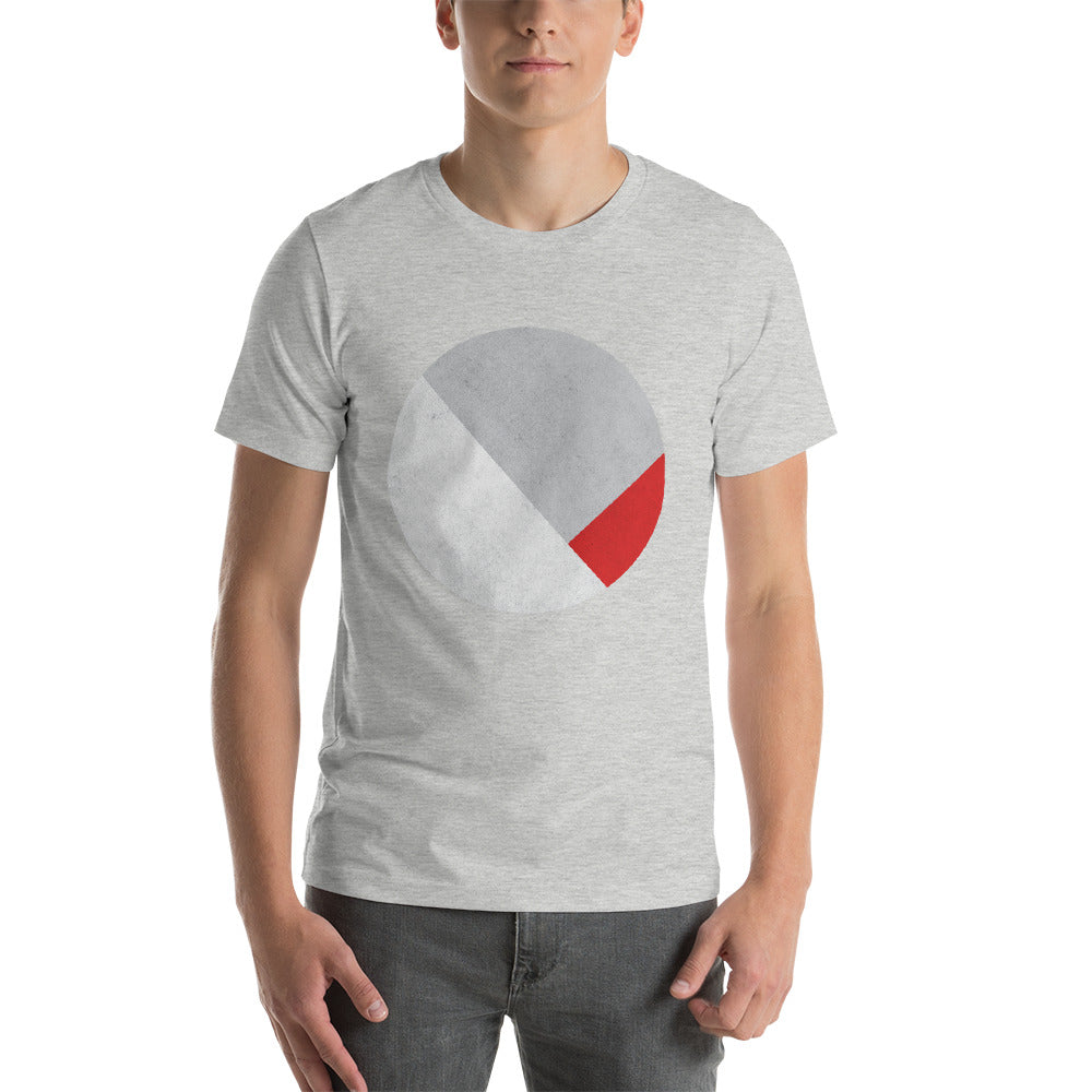 SOMA Abstract Grey & Red Unisex T-Shirt - say-nothing-apparel