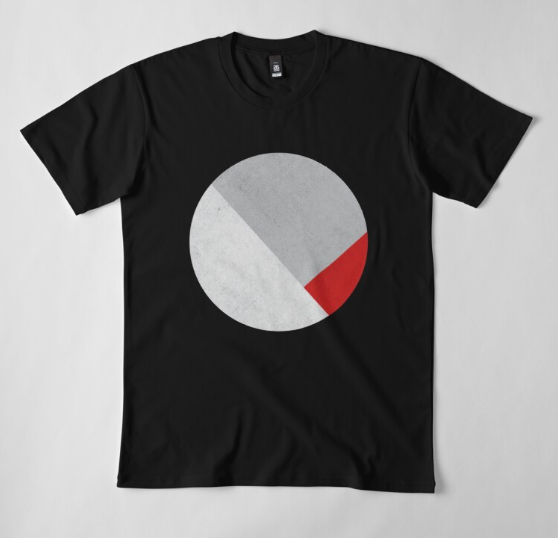 SOMA Abstract Grey & Red Unisex T-Shirt - say-nothing-apparel