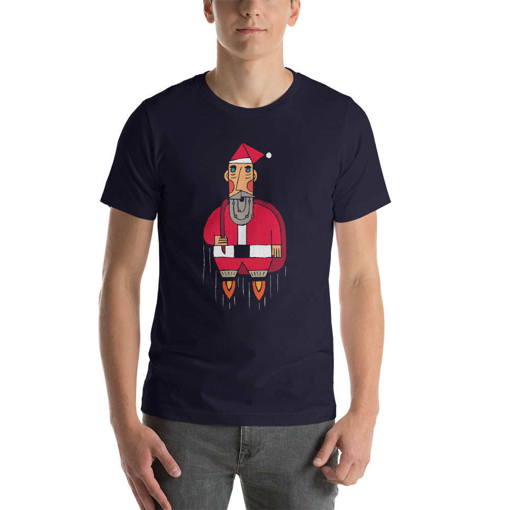 Rocket Powered Santa Unisex T-Shirt