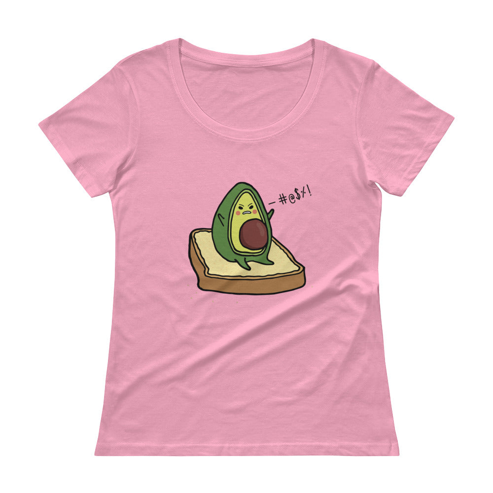 Avi the avocado - Angry - say-nothing-apparel